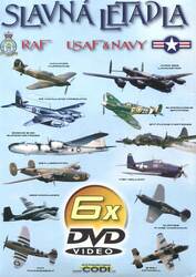 Slavná letadla RAF, USAF - NAVY (6 DVD) (papírový obal)