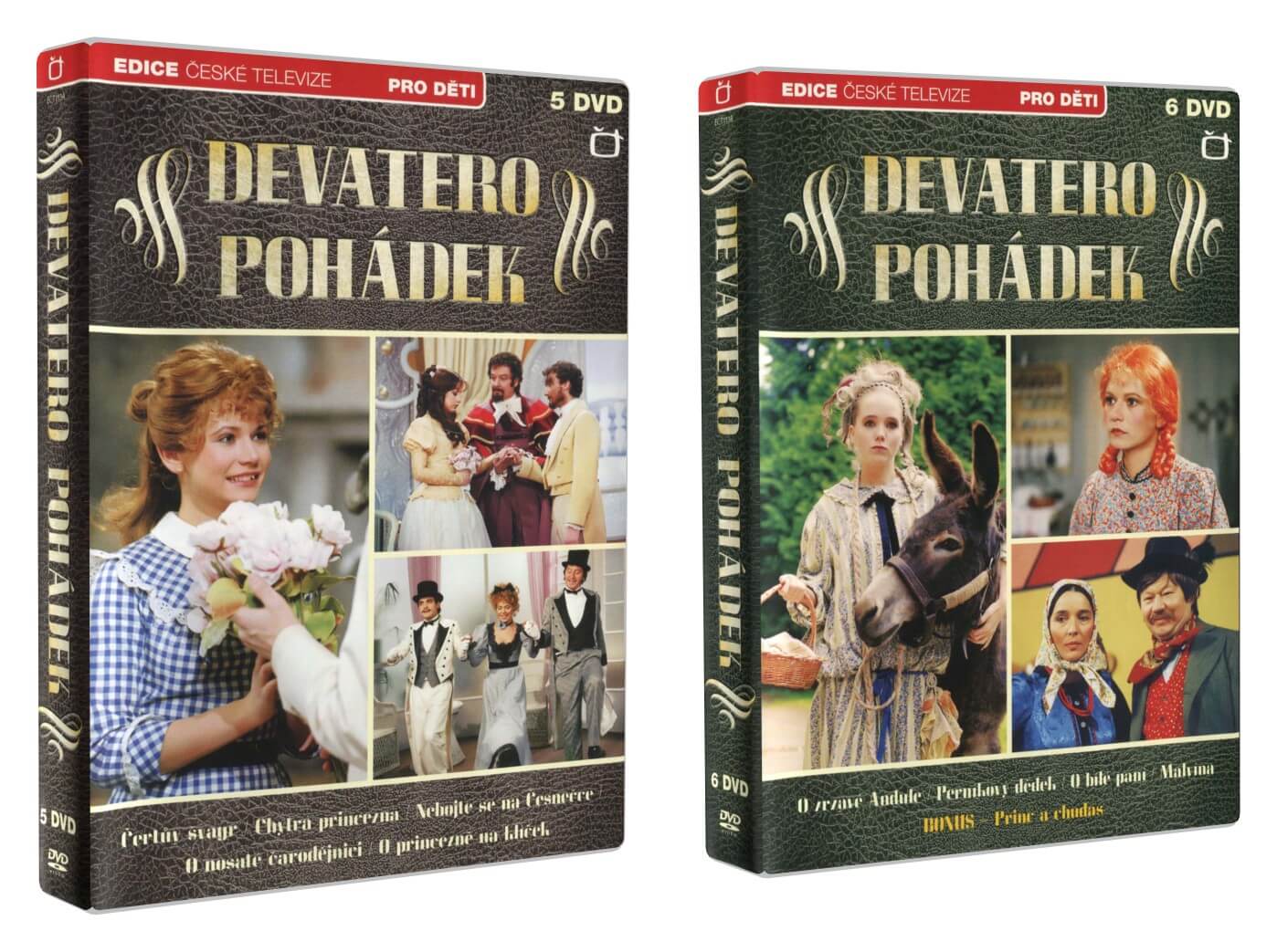 Levně Devatero pohádek (11 DVD) (9 pohádek) + Bonus: Princ a chuďas
