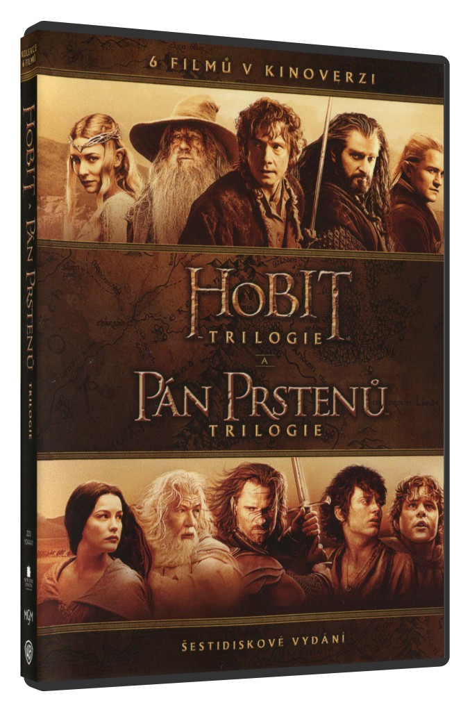 Levně Kolekce Středozemě: Pán prstenů / Hobit (6 DVD) - kinoverze