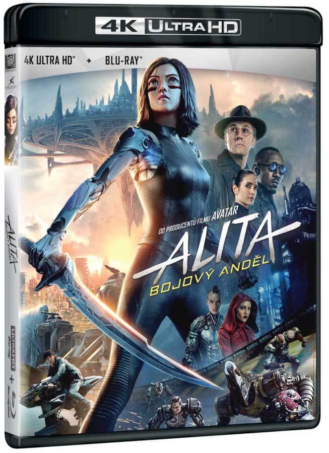 Levně Alita: Bojový Anděl (4K ULTRA HD + BLU-RAY) (2 BLU-RAY)