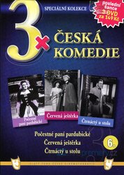 3xČeská komedie 6 (Počestné paní pardubické / Červená ještěrka / Čtrnáctý u stolu) - 3DVD