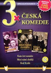 3xČeská komedie 10 (Kam čert nemůže / Mezi námi zloději / Král Králů) - 3DVD