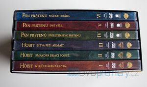 Kolekce Středozemě: Pán prstenů / Hobit (36 DVD) - prodloužené verze