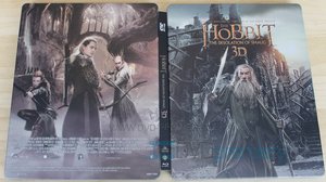 Hobit: Šmakova dračí poušť (3D + 2D) (4 BLU-RAY) - STEELBOOK 