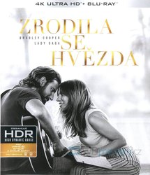Zrodila se hvězda (2018) (4K ULTRA HD + BLU-RAY) (2 BLU-RAY)