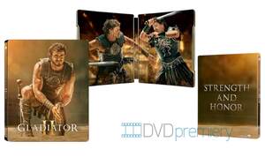 Gladiátor 2 (4K UHD + 2 BLU-RAY) 3 disky - STEELBOOK (ZLATÝ)