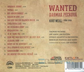 Dagmar Pecková - Wanted / Písně Kurta Weilla (CD)