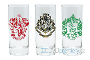 Sklenice Harry Potter set 3ks