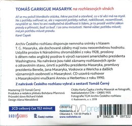 T. G. Masaryk na rozhlasových vlnách (2 CD) - mluvené slovo