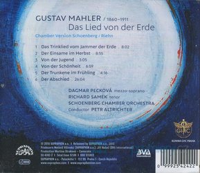 Gustav Mahler, Dagmar Pecková: Píseň o zemi (CD)