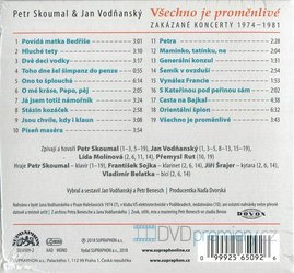 Petr Skoumal, Jan Vodňanský: Všechno je proměnlivé / Zakázané koncerty 1974-1981 (CD)