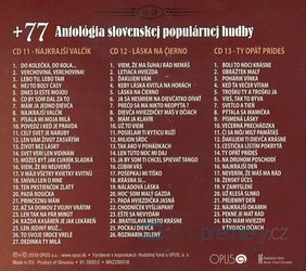 Antológia slovenskej populárnej hudby +77, Různí interpreti (3 CD)