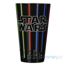 Sklenice Star Wars - světelný meč 400 ml