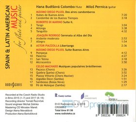 Hana Budišová Colombo, Miloš Pernica: Spain & Latin American Music for Flute and Guitar (CD)