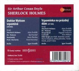 Sherlock Holmes - Vzpomínka na prázdný dům / Doktor Watson vzpomíná (CD) - audiokniha