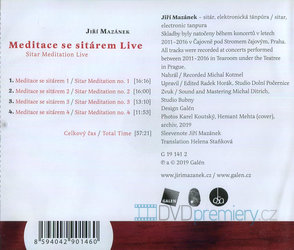 Jiří Mazánek: Meditace se sitárem Live (CD)