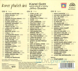 Karel Gott: Konec ptačích árií - Karel Gott zpívá písně s texty Jiřího Štaidla (3 CD)