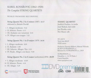 Stamicovo kvarteto: Kovařovic: Smyčcové kvartety - komplet (CD)