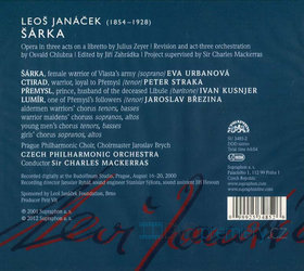 Leoš Janáček: Šárka - Opera o 3 dějstvích (CD)