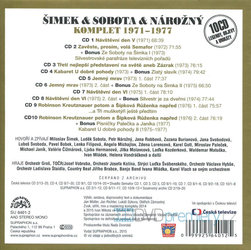 Šimek, Sobota, Nárožný - Komplet 1971-1977 (10 CD)