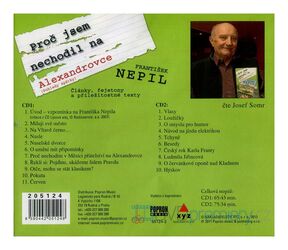 Proč jsem nechodil na Alexandrovce (František Nepil-Josef Somr) (2 CD)