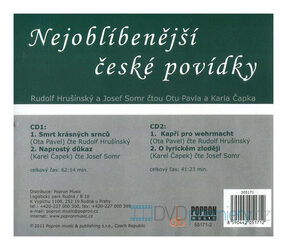 Nejoblíbenější české povídky (Ota Pavel-Karel Čapek-Různí interpreti) (2 CD)