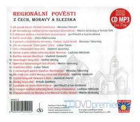 Regionální pověsti z Čech, Moravy a Slezska (Různí interpreti) (MP3-CD)