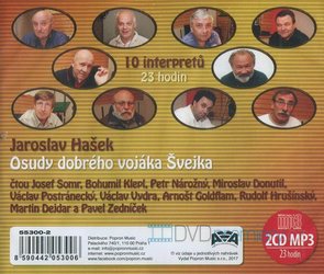 Osudy dobrého vojáka Švejka, Různí interpreti (2 MP3-CD) - audiokniha