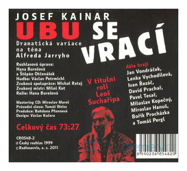Ubu se vrací (Josef Kajnar-Různí interpreti) (CD) - rozhlasová dramatizace