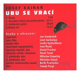 Ubu se vrací (Josef Kajnar-Různí interpreti) (CD) - rozhlasová dramatizace