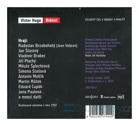 Bídníci (Victor Hugo-Různí interpreti) (MP3-CD) - rozhlasová dramatizace