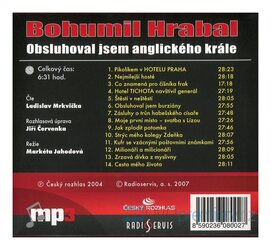 Obsluhoval jsem anglického krále (Bohumil Hrabal-Ladislav Mrkvička) (MP3-CD)