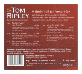 5x Tom Ripley (Patricia Highsmithová) (MP3-CD) - rozhlasová dramatizace