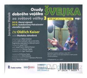 Osudy dobrého vojáka Švejka za světové války 3 (Jaroslav Hašek-Oldřich Kaiser) (2 MP3-CD)