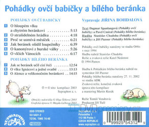 Pohádky ovčí babičky a bílého beránka (CD) - audiokniha