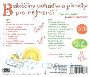 Babiččiny pohádky a písničky pro nejmenší (2 CD) - audiokniha