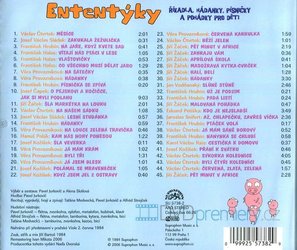 Ententýky - říkadla, hádanky a rozpočítadla pro nejmenší (CD)