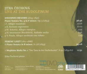 Jitka Čechová: Brahms, Liszt - Live at the Rudolfinum (CD)