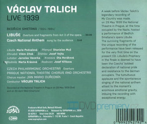 Václav Talich - Bedřich Smetana - Libuše (Live 1939) (CD)