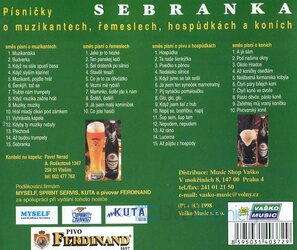 Sebranka - Písničky o muzikantech, řemeslech, hospůdkách a konících (CD)
