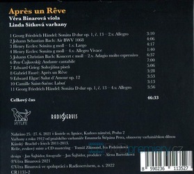 Věra Binarová, Linda Sítková - Apres un Reve (CD)