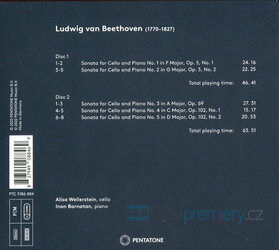 Alisa Weilerstein, Inon Barnatan, Beethoven - Cello Sonatas (2 CD)