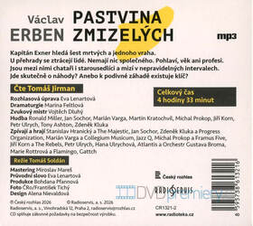 Pastvina zmizelých (Václav Erben-Tomáš Jirman) (MP3-CD)