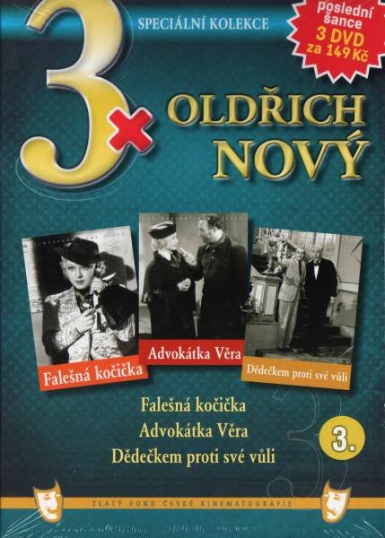 3xOldřich Nový 3 (Falešná kočička / Advokátka Věra / Dědečkem proti své vůli) - 3DVD