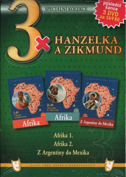 Levně 3xHanzelka a Zikmund - 3DVD (papírový obal)