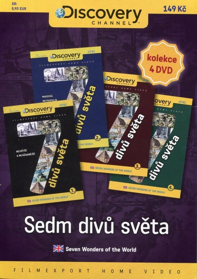 Levně 7 divů světa KOMPLET - 4 DVD (papírový obal)