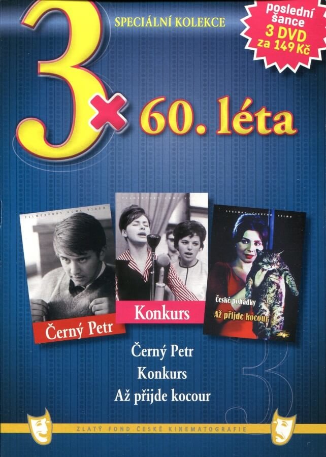 Levně 3x60. léta (Černý Petr / Konkurs / Až přijde kocour) - 3DVD