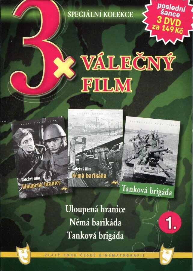 Levně 3xVálečný film 1 (Uloupená hranice / Němá barikáda / Tanková brigáda) - 3DVD