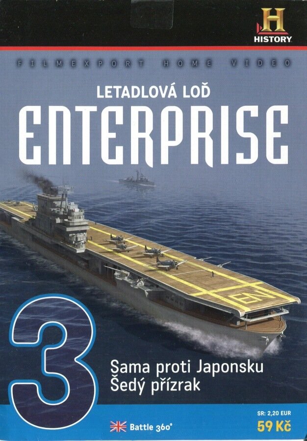 Letadlová loď ENTERPRISE - DVD 3 (Sama proti Japonsku,Šedý přízrak) (papírový obal)