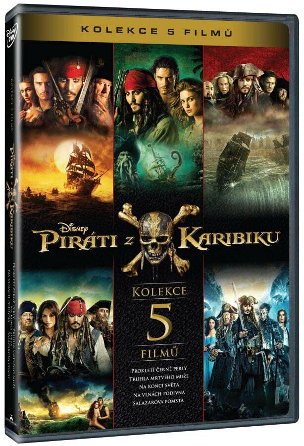 Piráti z Karibiku KOMPLET 1-5 (5 DVD)
